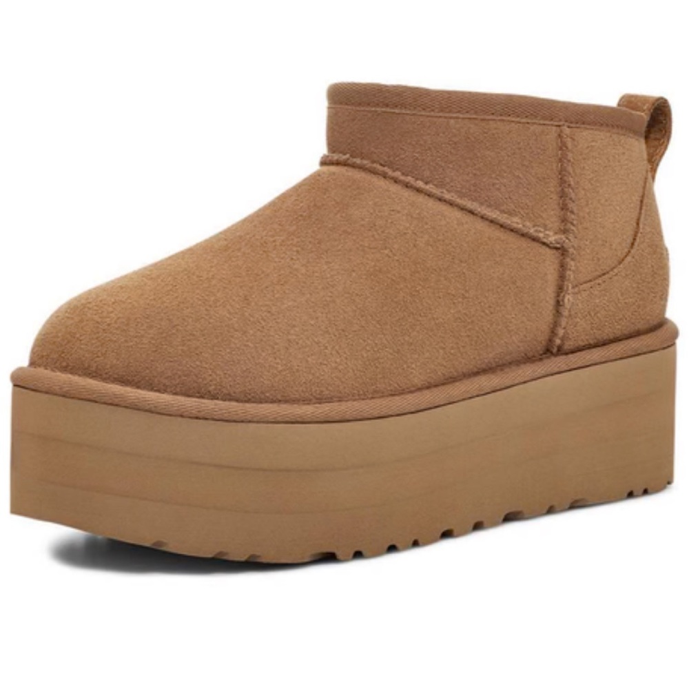 UGG Classic Mini Ultra platform Chestnut. New, no box or tags